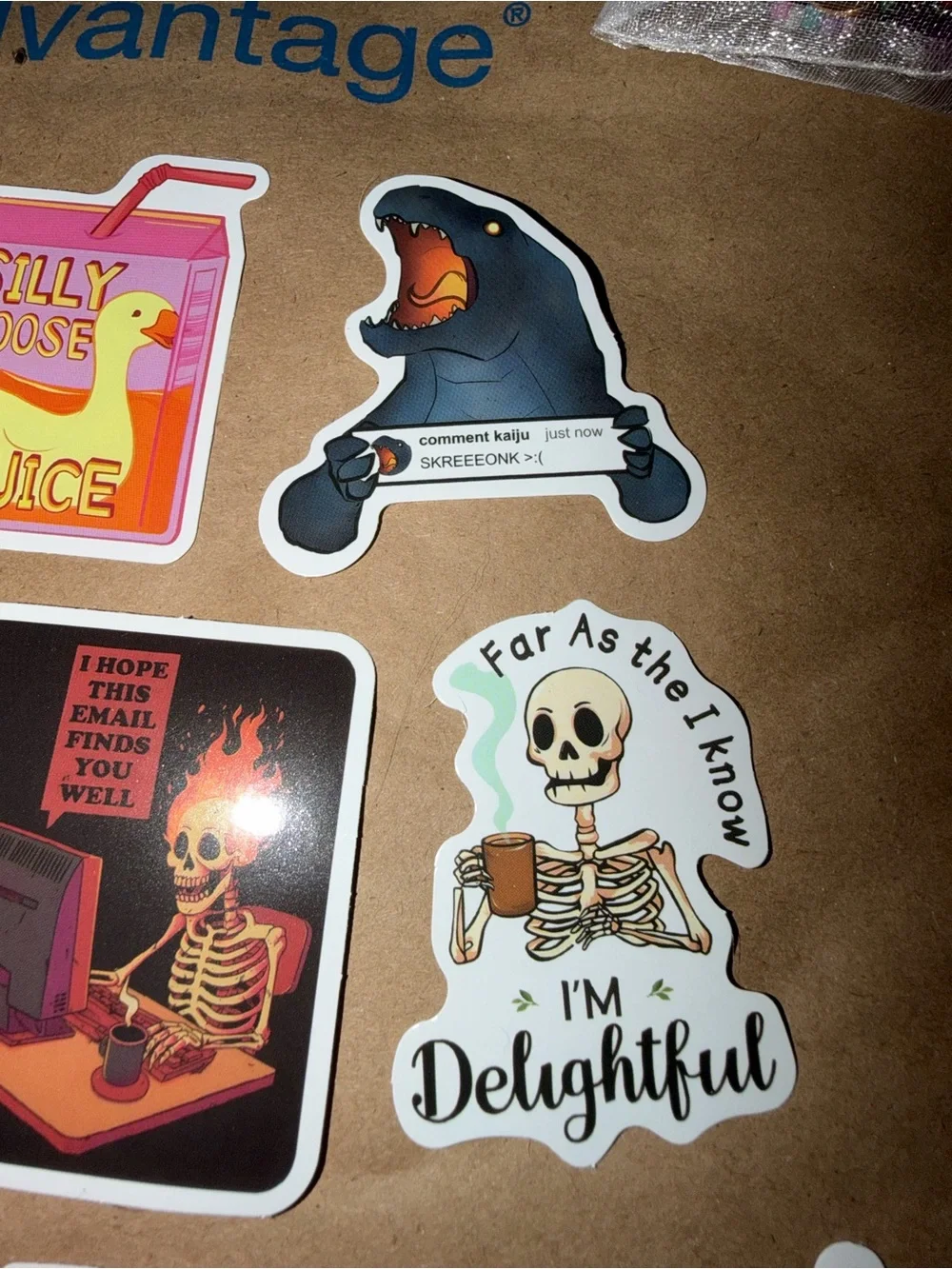 Funny stickers set of 10
